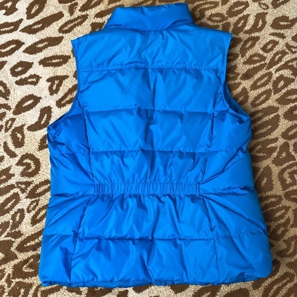 Lands End Down Puffer Vest Women’s L Quilted Teal Full Zip Insulated Fall Winter - Picture 2 of 10